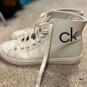 Calvin Klein off white High Top Sneakers